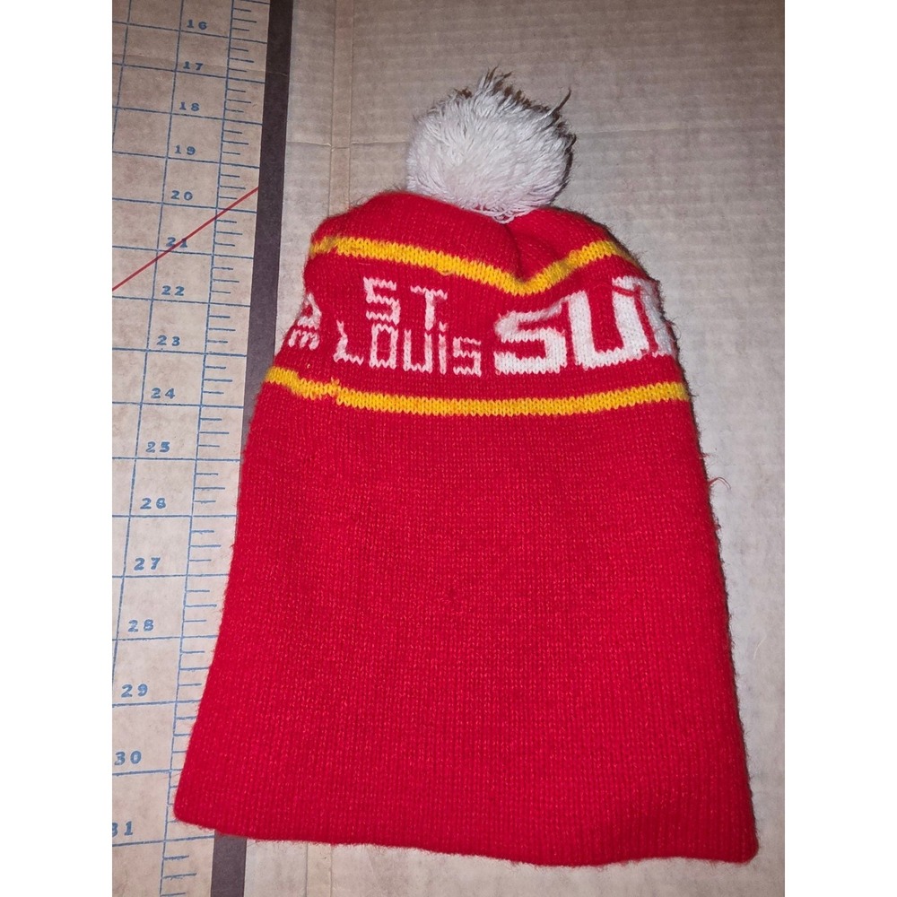 Vintage St Louis Sun Newspaper Cardinals Baseball Beanie Stocking Hat Cap MLB